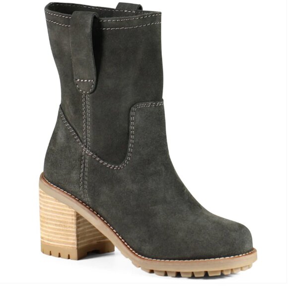 NEW DIBA TRUE Suede Chloe Mae Mid Shaft Boots in camel for women 825 4m2 - Picture 4 of 12